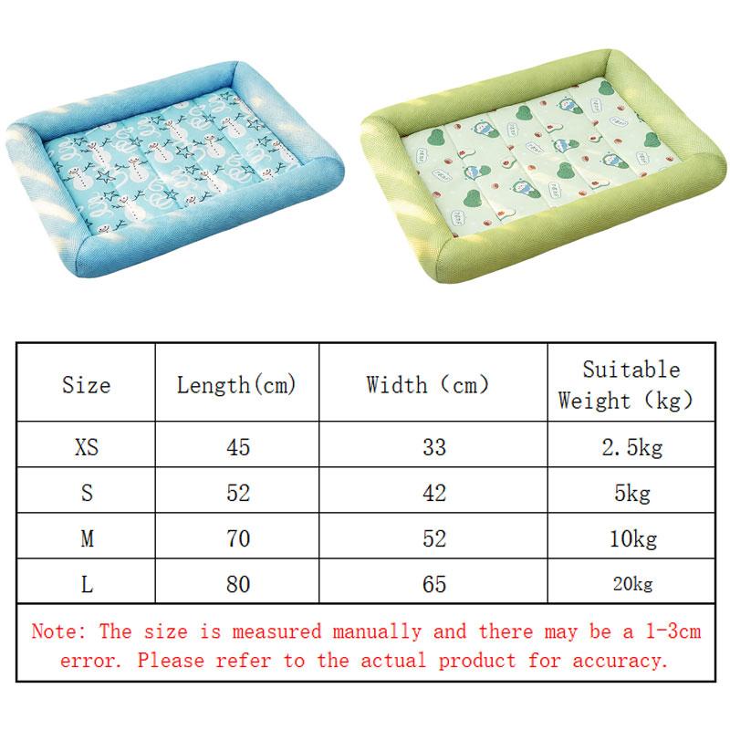 Summer Cooling Pet Bed for Dogs Cats Breathable Mesh Washable Dog Bed SofaMat Waterproof Oxford Cloth Puppy Cushion Pet Supplies