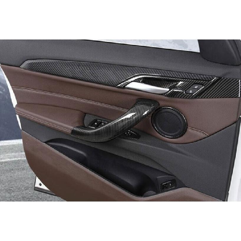 Inner Door Speaker Ring Horn Carbon Fiber Cover Trim 13-19 For BMW 3 4 Series GT