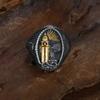 Vintage Oceaan Staal Vuurtoren Ring voor Mannen Punk Roestvrij Staal Band Unieke Nautische Sieraden