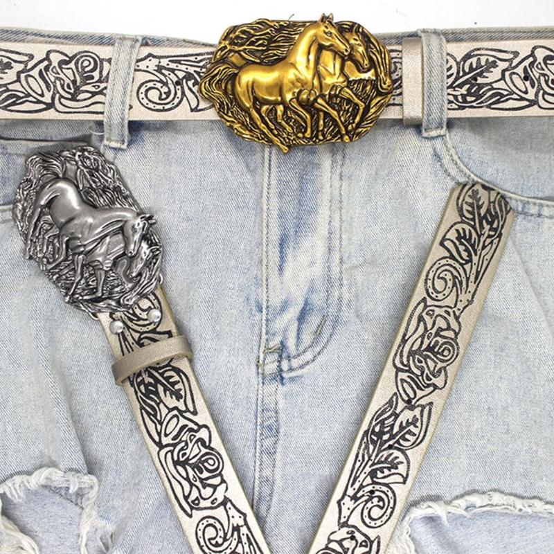 Girls Punk Waist Belt for Banquet Idol Costume Embossed Belt Waist Body Jewelry for Party/Club for Jeans Pants