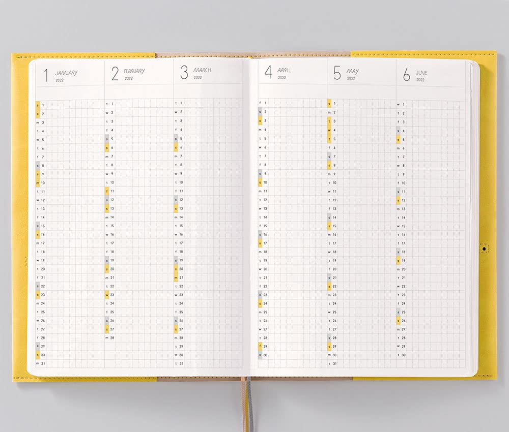 [Starting in April] SUNNY SCHEDULE BOOK monthly 2022 mauve pink