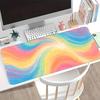 Anti Slip Mouse Pad Game Console Pad Computer Laptop Pad Desk Accessories Keyboard Mouse Pad Office Pad Pastel Rainbow Gradient