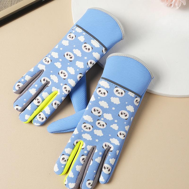 Winter Kinder Warme Handschuhe Ougrass Panda Herren und Damen Kinder Plus Samt Wasserspritz- und Winddicht Verdickt Outdoor-Handschuhe