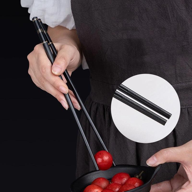10 Pairs Chinese Chopsticks High Temperature Resistant And Simple Reusable Chop Sticks Kitchen Tableware Tool Accessories