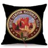 Famous National Park Vintage Poster Style Home Decoration Cushion Cover Yak Flamingo Forest Cotton Linen Sofa Chair Pillow Cases