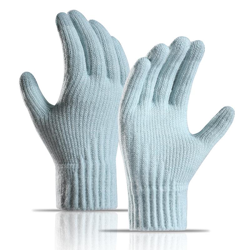 Women's Alpaca Wool Fleece-Lined Touchscreen Knitted Gloves - Warm & Soft for Winter