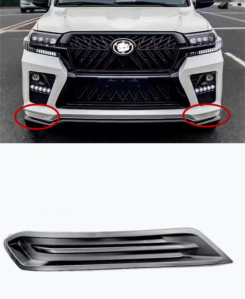 2012-2022 Toyota Land Cruiser Black Warrior Front Bumper with 8 LED Daytime Running Lights