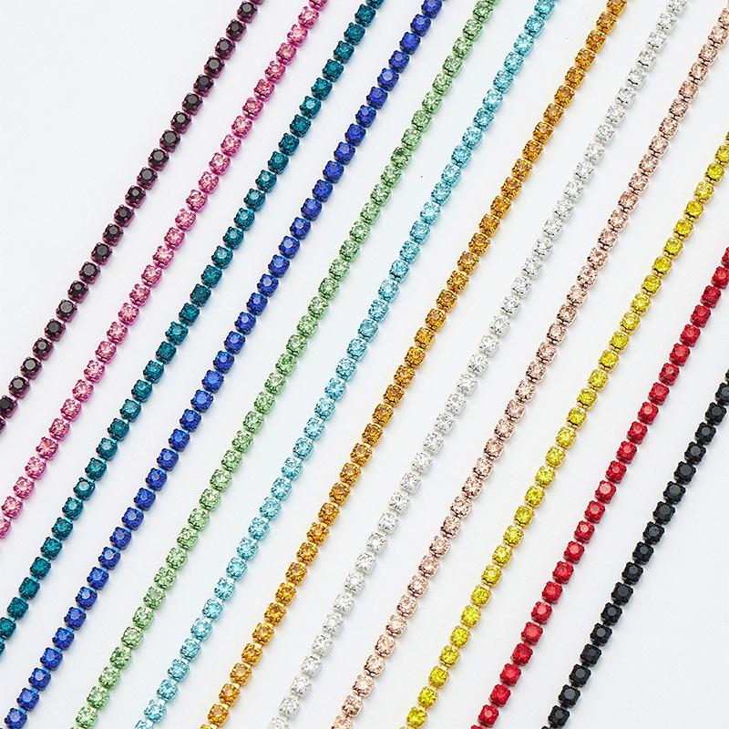 New Electrophoretic Color Rhinestone Claw Chain for DIY Projects