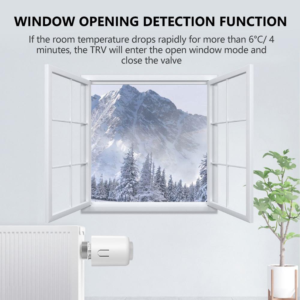 ZigBee 3.0 Smart Thermostat Controller Heater Water Floor Heating Smart Temperature Control Valve Mobile APP Control