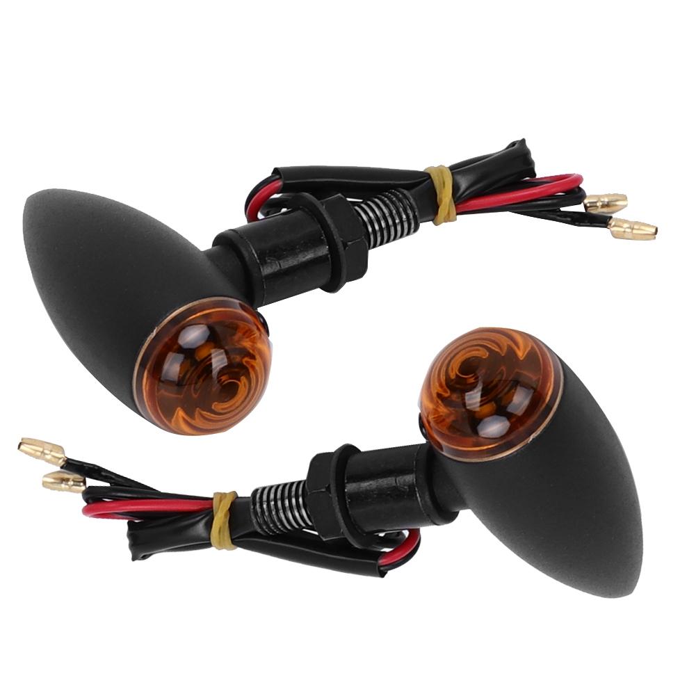 Motorcycle Waterproof Turn Signal Light Indicator Lamp Modification Accessory (Black)