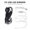 1.5M Usb 5V Led Tri-Color Dimming Color Switch Cable Dimmer 4-Key Controller 2Ch For Low Voltage Led Cct Bicolor Light