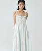 Nigaennikol String Cargo Detail Dress_Ivory