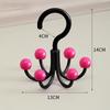 Multifunctional Home Clothes Hanger Dopamine With 6 Balls Clothes Hangers Portable Space Saving 360°Rotating Hook