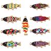 9-Color Small Fish Pendant, 14x35mm Alloy Charm, KC Gold Enamel Sea Animal Accessory