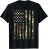 Desert Camo American Flag Military Tactical Camouflage USA Gift Unisex T-Shirt
