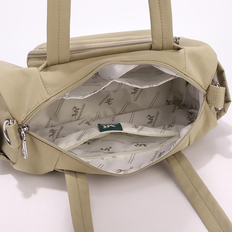 Solid Color Large Capacity Shoulder Bag Women's Tote Bag