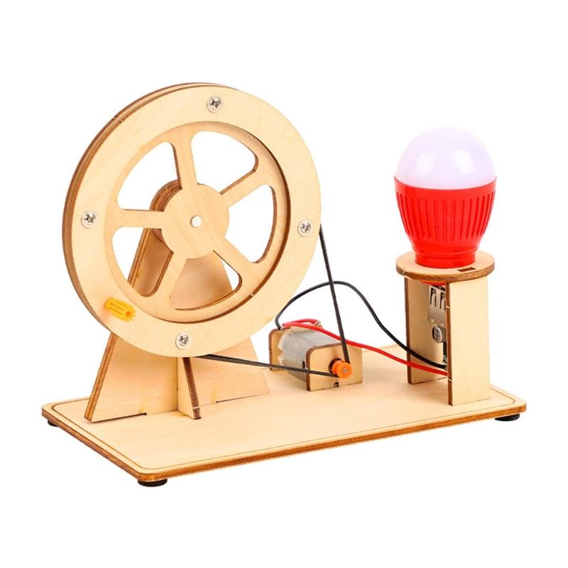 

Ручний генератор з ручкою Комплекти живлення DIY Електричний генератор Комплекти живлення Ручний генератор Модель генератора електроенергії 1