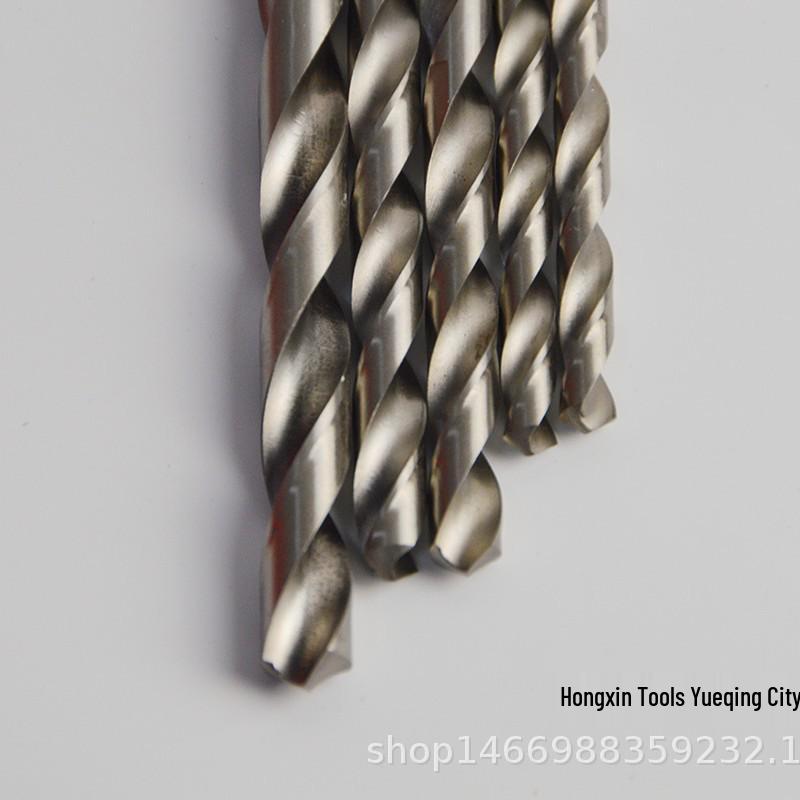 4241 HSS Straight Shank Twist Drill Bit, Polished for Clean Edges, Drills Aluminum, Iron, Wood, Metal, Sizes 1-13mm, White.