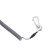 Secure Buckle Lock Elastic Outdoor Tackle Retractable Keychain Fishing String Spring Rope Lanyard