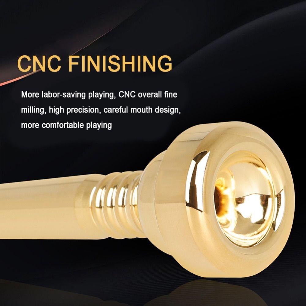 Gold-plated 17C Trumpet Mouthpiece Professional Instrument Trumpet Mouth  Musical Parts