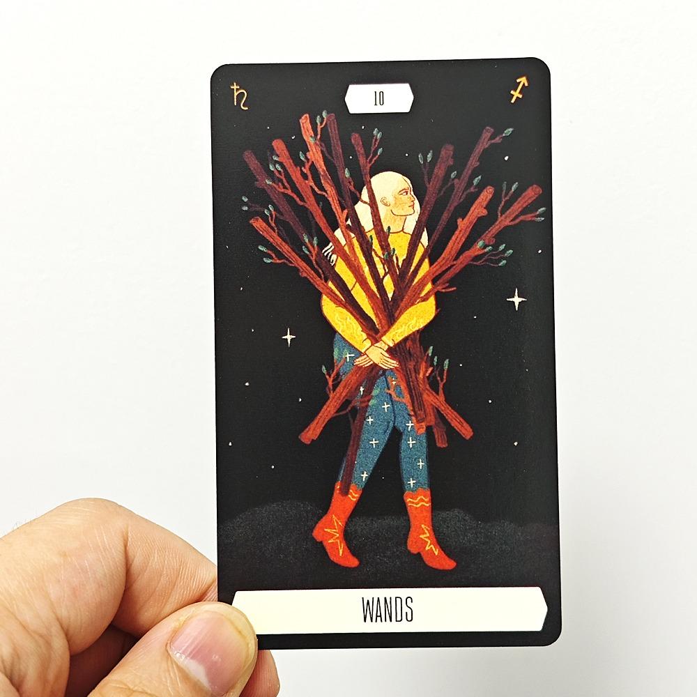 10.3*6cm Zodiac Tarot Brings Us The World of Astrology By Cultures’ Ancient Stories, Divinities and Characters 78 Pcs Cards