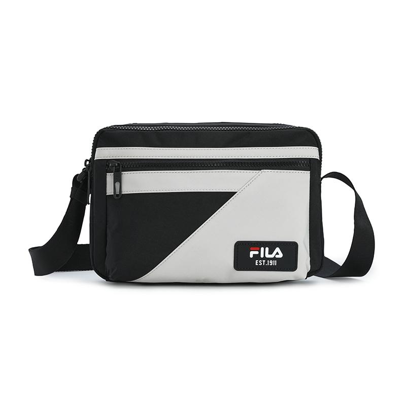 New FILA Lifestyle Fabric Shoulder Bag Men's Jet Black F13M529101FBK