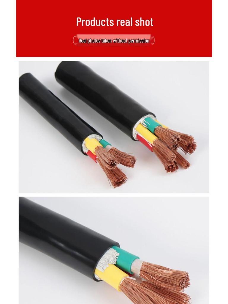 Chint RVV Copper Core Sheathed Wire, Soft 2-5 Core, 10-50 Sq. Wire