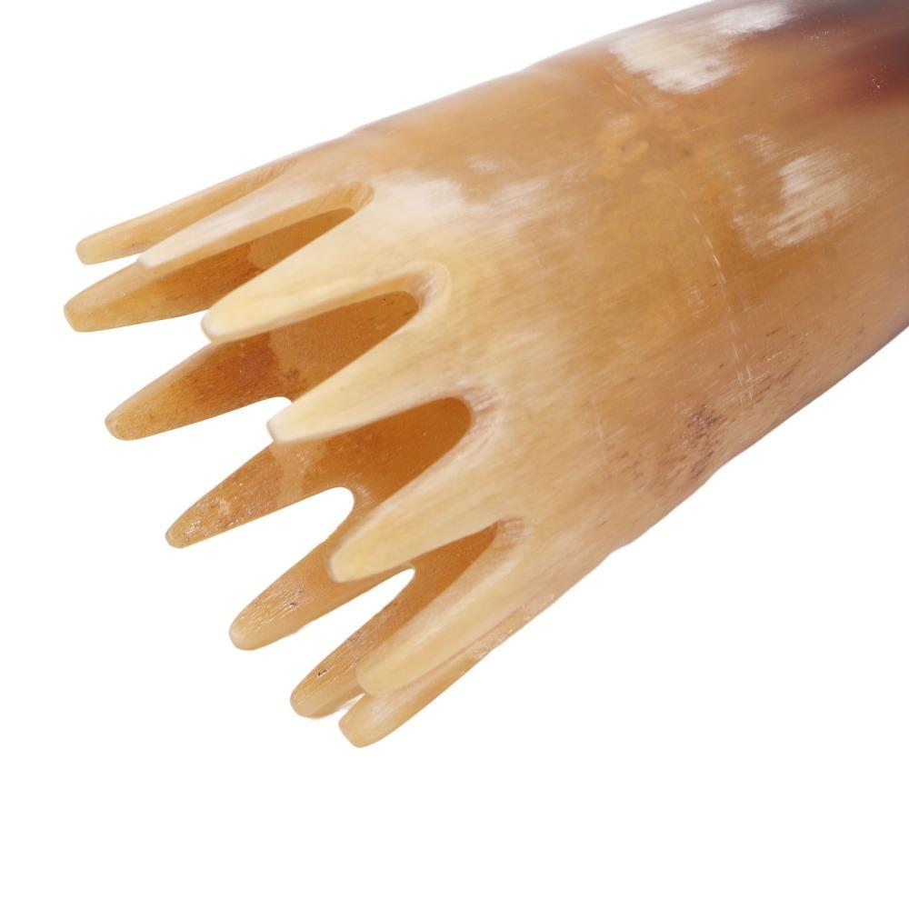 

Buffalo Horn Horn Shape Hair Comb Lightweight Hair Scalp Massager Scalp Massager Brush Home Use
