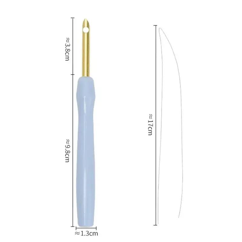 Garn Nadel Stich Werkzeuge 3,5/5mm Punch Needle Stickerei-Sets Kunststoffe Stickerei Stift Häkeln Stricken DIY Handwerk Nähen