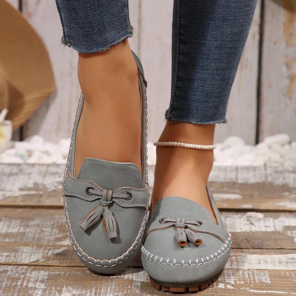 Dames Platte Schoenen Mode Ademend Dames Casual Schoenen Instappers Platte Schoenen Wandelsneakers Dames Schoen Retro Schoenen Vrouwen Grote Maten