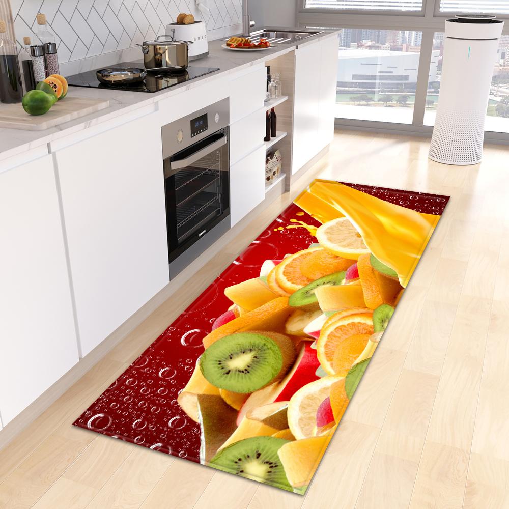 Entrance Door Mat Fruit Corridor Kitchen Mat Living Room Floor Mat Bathroom Door Household Non-slip Carpet