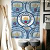 Manchester Football Club Logo Tapestry Fashion Print Background Cloth Background Wall Hanging Cloth Homestay Soft Decoration Tapestry Work Of Art