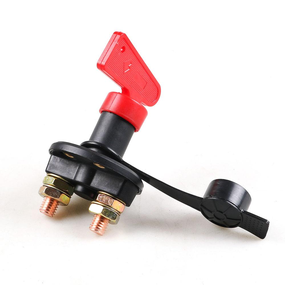 300A 12V 24V Red 2Key Cut Off Battery Main Kill Switch Vehicle Car Modify Isolator Disconnector Truck Boat Auto Car Power Switch