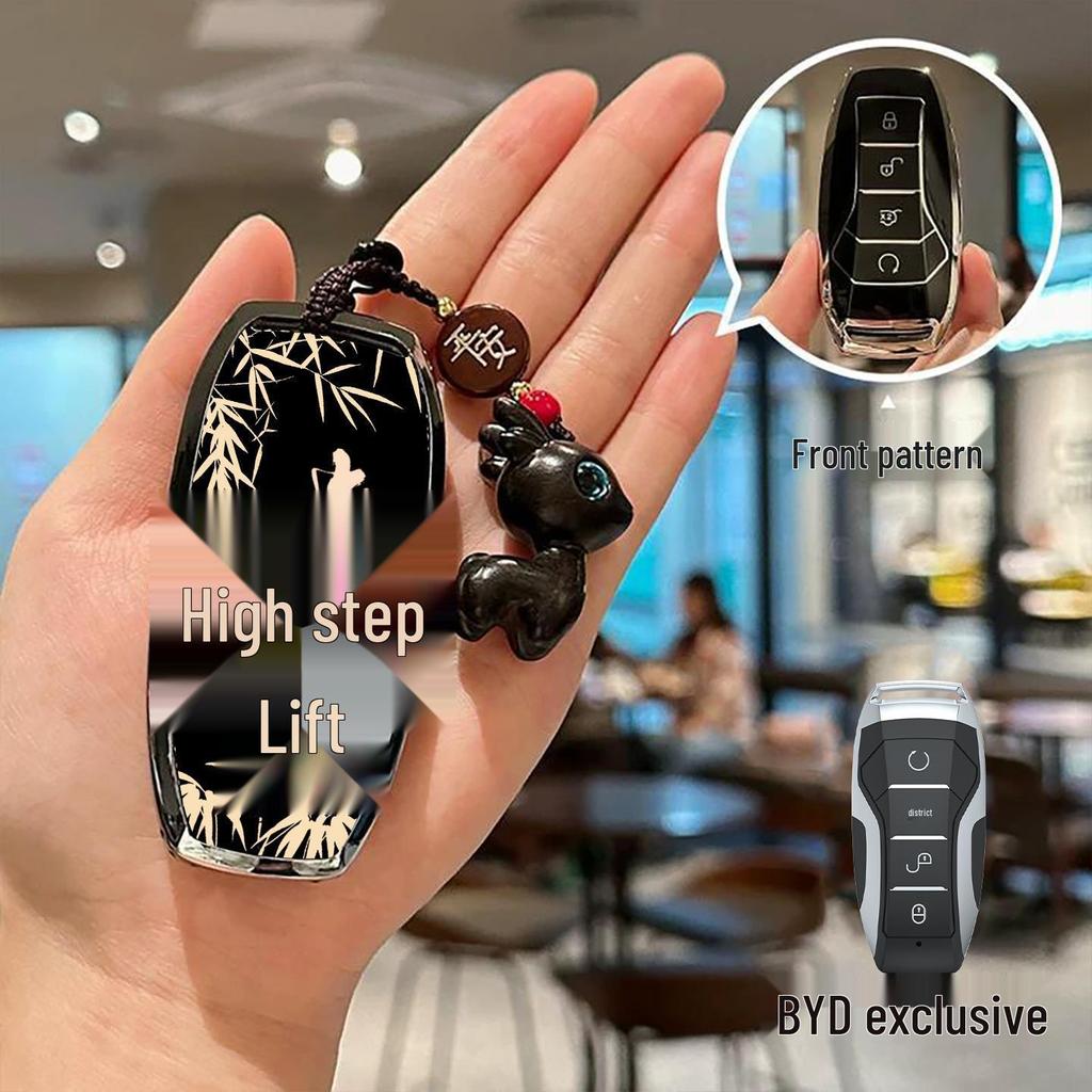 BYD Car Key Case for Qin Plus DMI, Song Pro, Tang L, Yuan UP, Han, Destroyer 05, Seagull, Seal