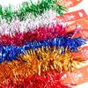 Christmas Ribbon Tinsel Garland Colorful Glitter Twist Ribbons Ornaments Xmas Tree DIY Hanging Wreath Party Home Decor Supplies