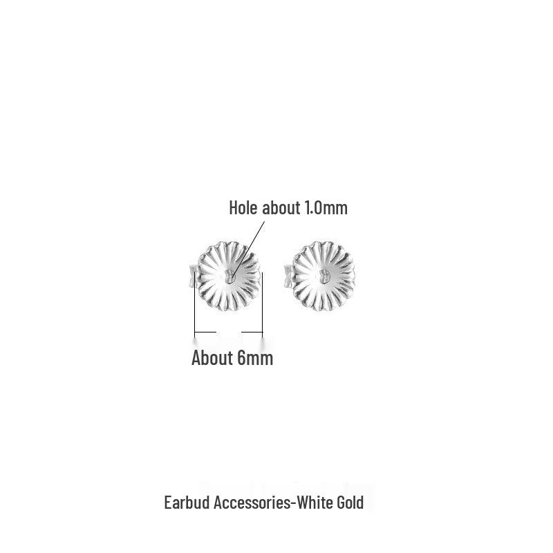 

18K Gold & 925 Sterling Silver Daisy Earring Stoppers: Non-slip, Anti-drop, Secure Backings