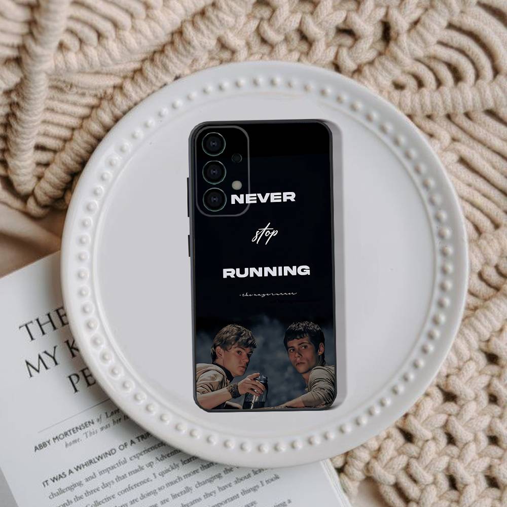 The M-Maze R-Runner Phone Case For Samsung Galaxy A73,30,32,72,51,53,52,71,22,5G,Note,J7,8,9 Soft Black Cover