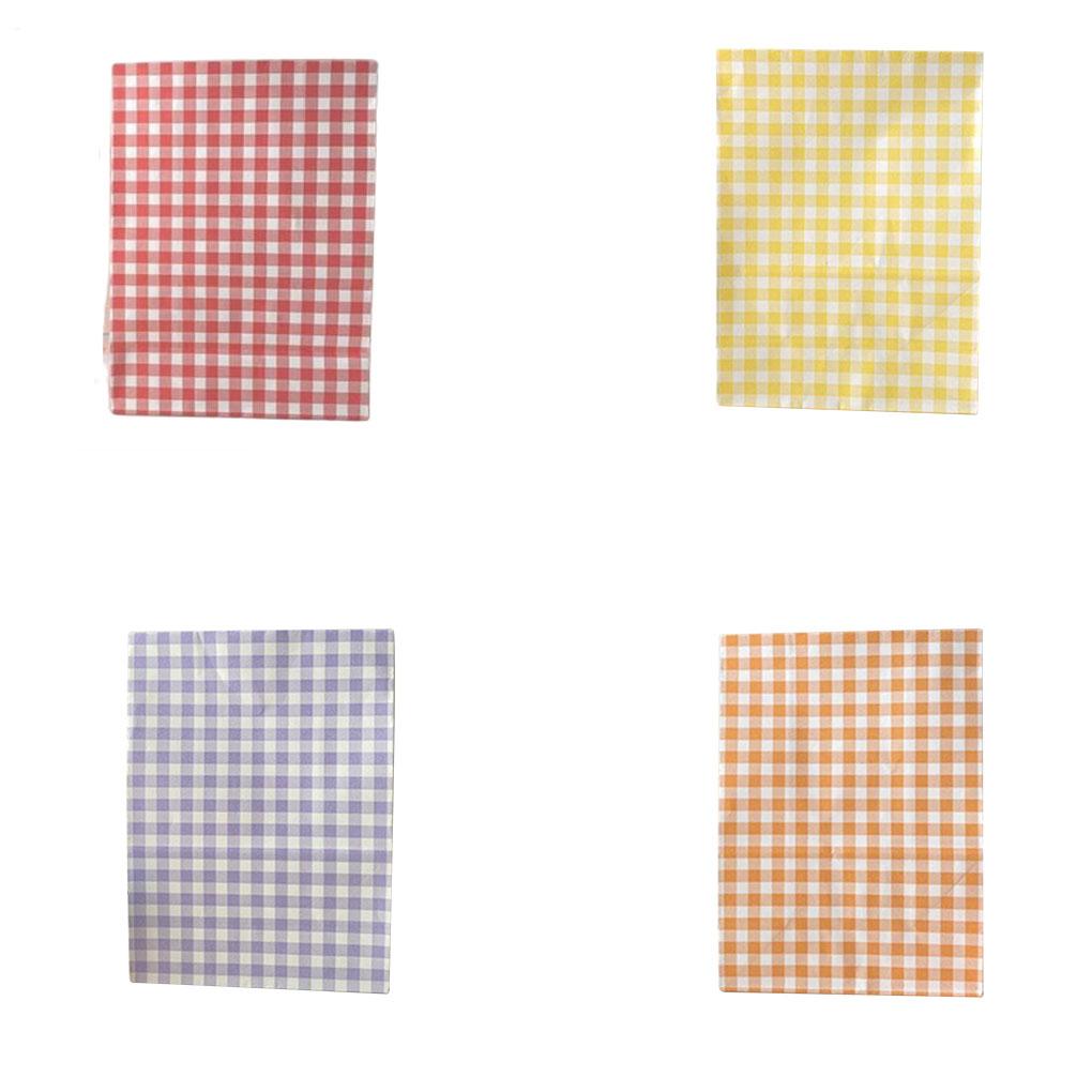 Paper Plaid Bags Wrapping Colorful Gift Packaging Bag Storage Candy Multifunctional Large Capacity Organizer Props
