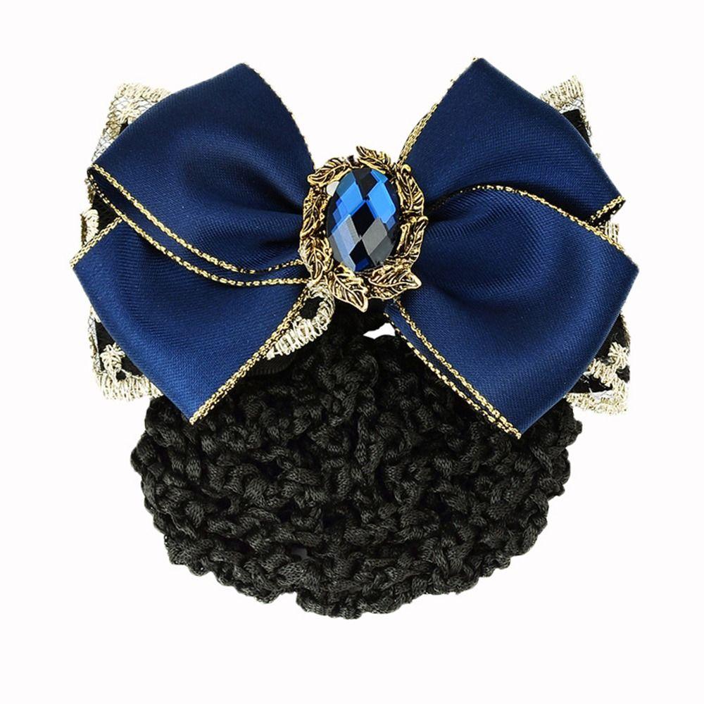 Nurse  For Girls Female Hairgrips Cover Net Women Spring Clip Korean Bun Snood Ponytail Clip