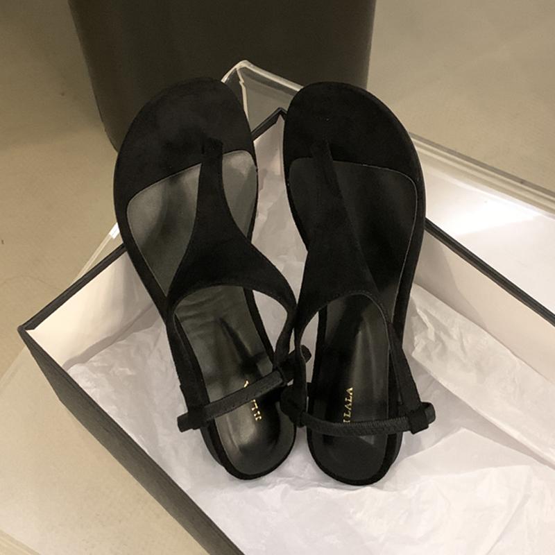 

Модные женские сандалии-вьетнамки на плоской подошве, повседневные туфли для платья, модные женские тапочки, лето 2025, пляжные шлепанцы, для ходьбы, zapatos de mujer 40 чёрный