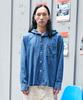 RESSAC Oversized Stonewashed Denim Hoodie Shirt
