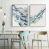 Watercolor Fish Group Wall Art Canvas Posters Golden Fish Blue Prints Canvas Paintings for Living Room Kitchen Frameless