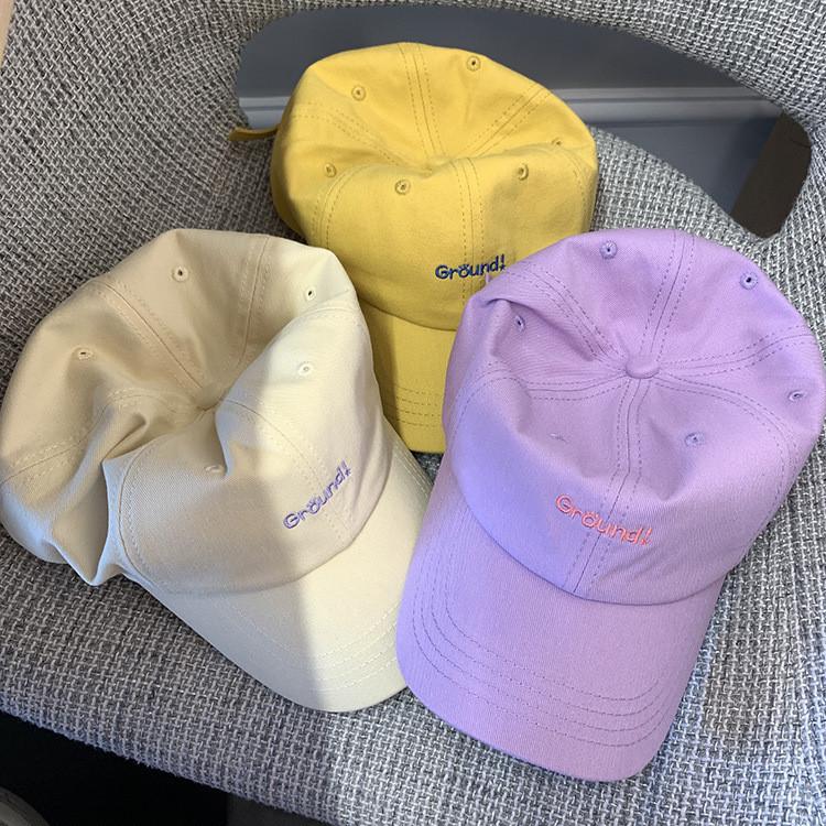Korean Style Embroidered Letter Baseball Cap For Women Street Fashion Sun Hat
