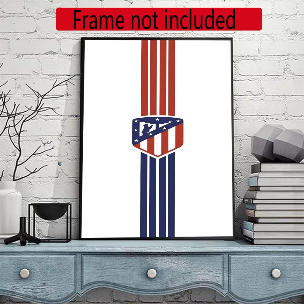 Atletico Madrid Diamond Painting Round Diamond Mosaic Rhinestones Diamond Embroidery Craft Kit Wall Decor Without Frame