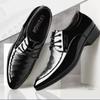 Mode Business Trend Kleiderschuhe 2024Täglich Weiß Herrenschuh Neu Flach Flach Herren Lederschuh Glänzend Spitz Groß Freizeitschuhe Hochzeitsschuh
