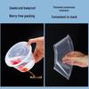SHUANG YU Round Disposable Food Containers with Lids, 500ml (50 Sets)