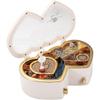 SeraphinaT Heart Musical Jewelry Box, Musical Jewelry Storage Box with Dancing Less