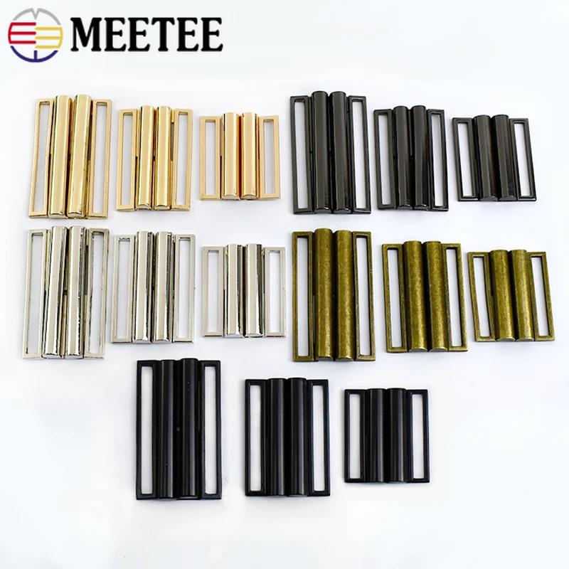 2/4 Stück Meetee 30-80mm Metall Gürtelschnalle Dekorative Verstellbare Schnalle Bundschnallen für Damenmantel DIY Nähzubehör