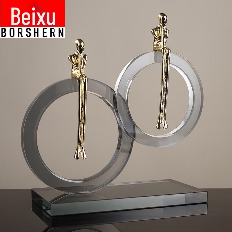 Modern Minimalist Crystal Ring Desktop Ornament