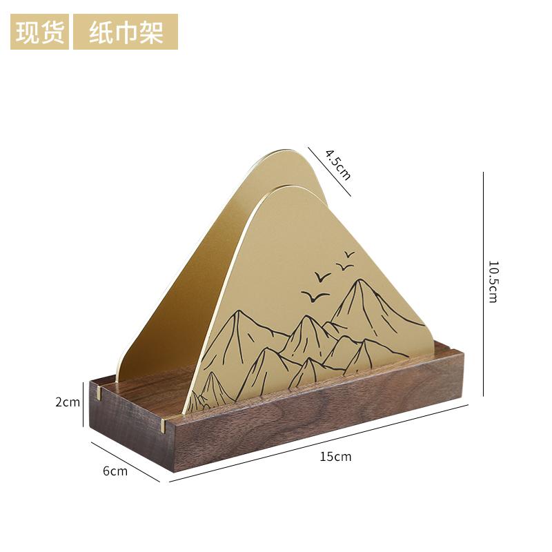 Creative modern luxury Tissue Holder Restaurant Desktop Napkin Paper Rack Kitchen Accessories Ornaments Organizer Dispenser